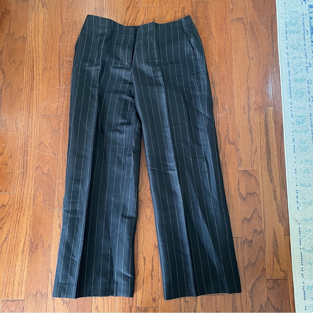 Talbots Black Pinstripe Trousers